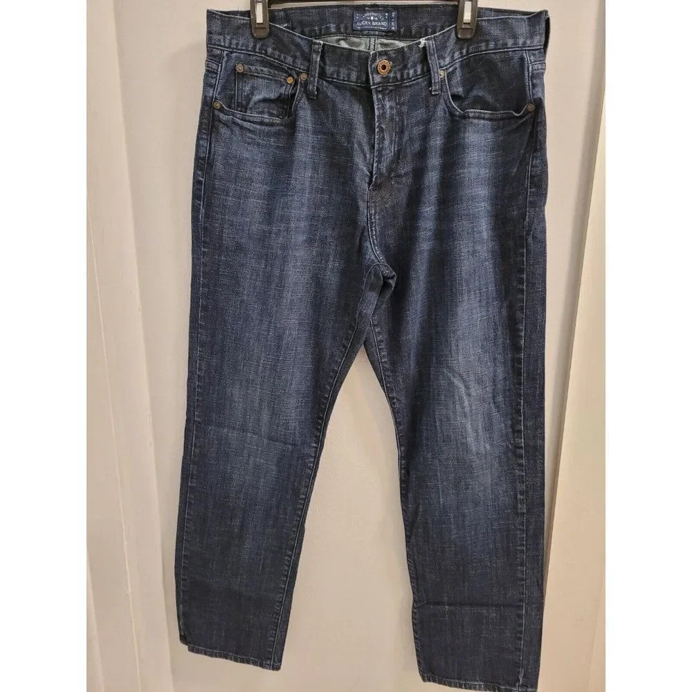 Lucky Brand Jeans Mens 36x32 Blue Denim 221 Original Straight - Great Condition